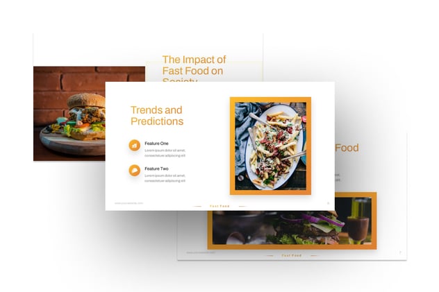 快餐店行业数据分析PPT模板 - 顶尖PPT