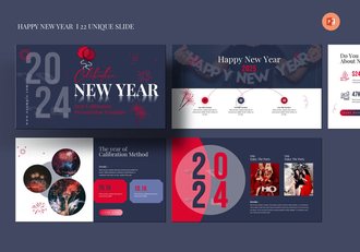 新年快乐年终总结报告PPT模板 - 顶尖PPT