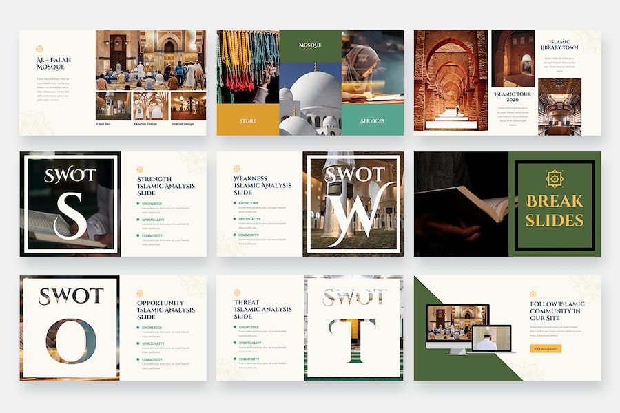 穆斯林伊斯兰主题演讲keynote模板 - 顶尖PPT