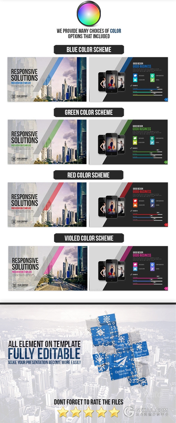 60多页紫色商务多图形通用PPT模板 - 顶尖PPT