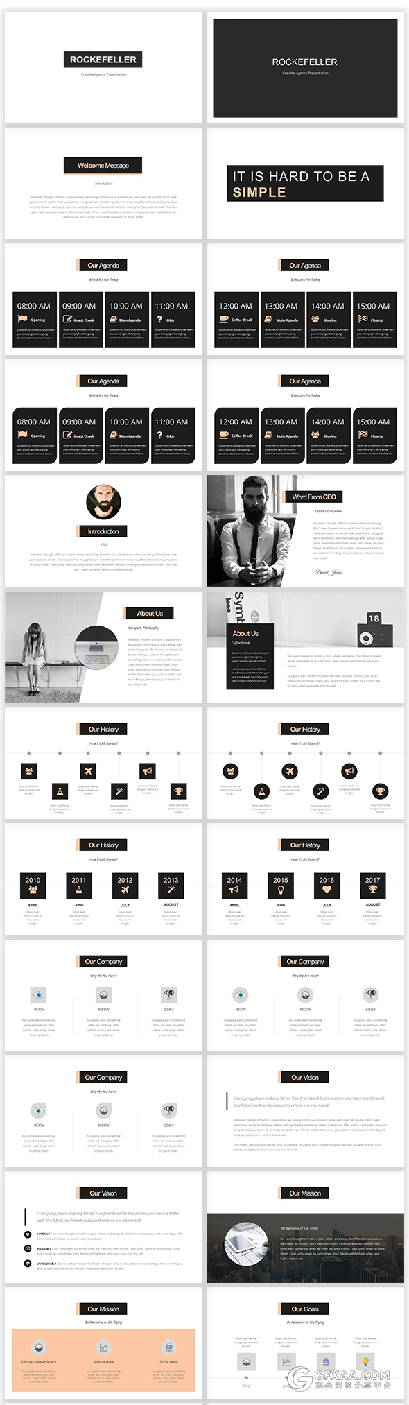 100创意极简产品人物展示keynote模板 - 顶尖PPT