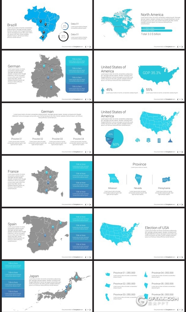 596页国外大型商务动画PPT模板企业团队介绍工作计划总结商务信息图形设计高端通用PPT模板16:9,4:3尺寸 - 顶尖PPT