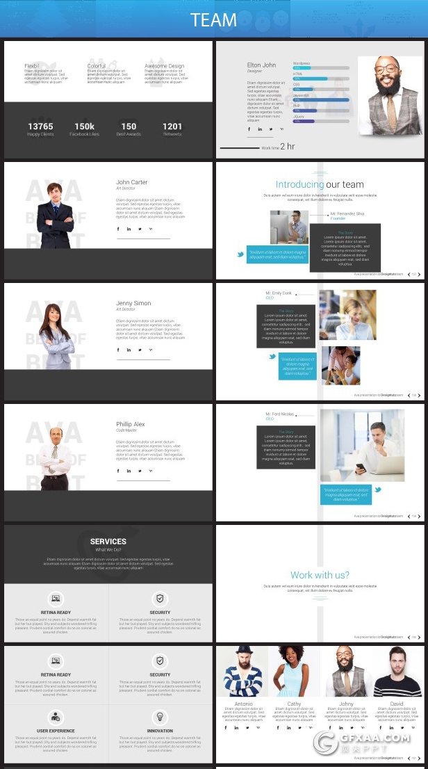 596页国外大型商务动画PPT模板企业团队介绍工作计划总结商务信息图形设计高端通用PPT模板16:9,4:3尺寸 - 顶尖PPT