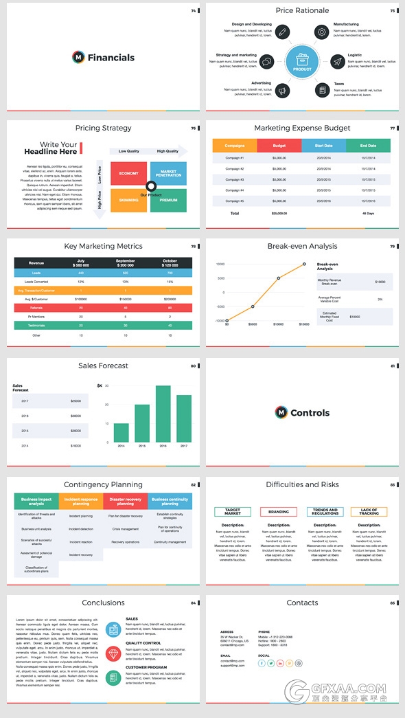 扁平化简约清新风格PPT模板 - 顶尖PPT