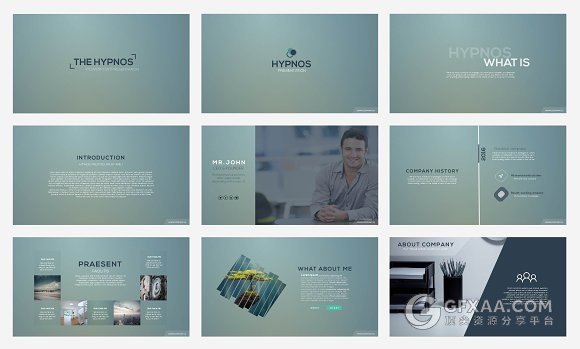 全高清庄重色系商务PPT通用模板 - 顶尖PPT