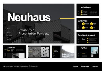 极简风格企业营销主题keynote模板 - 顶尖PPT