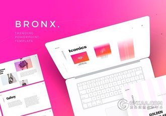 彩色文艺唯美极简系列PPT模板 - 顶尖PPT