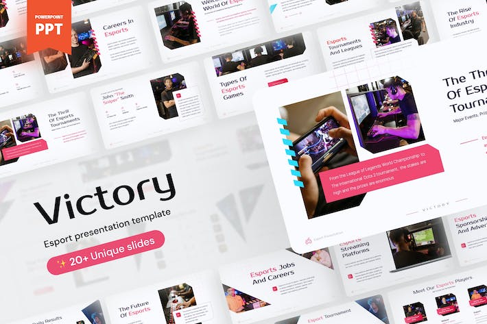 电竞游戏赛事策划方案PPT模板 - 顶尖PPT