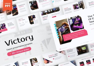 电竞游戏赛事策划方案PPT模板 - 顶尖PPT