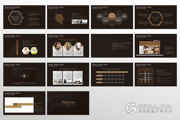 高端奢华系列PPT模板 - 顶尖PPT