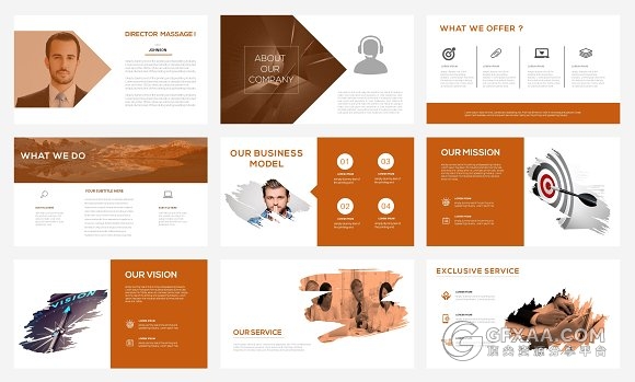 50页企业团队介绍业务合作PPT模板 - 顶尖PPT