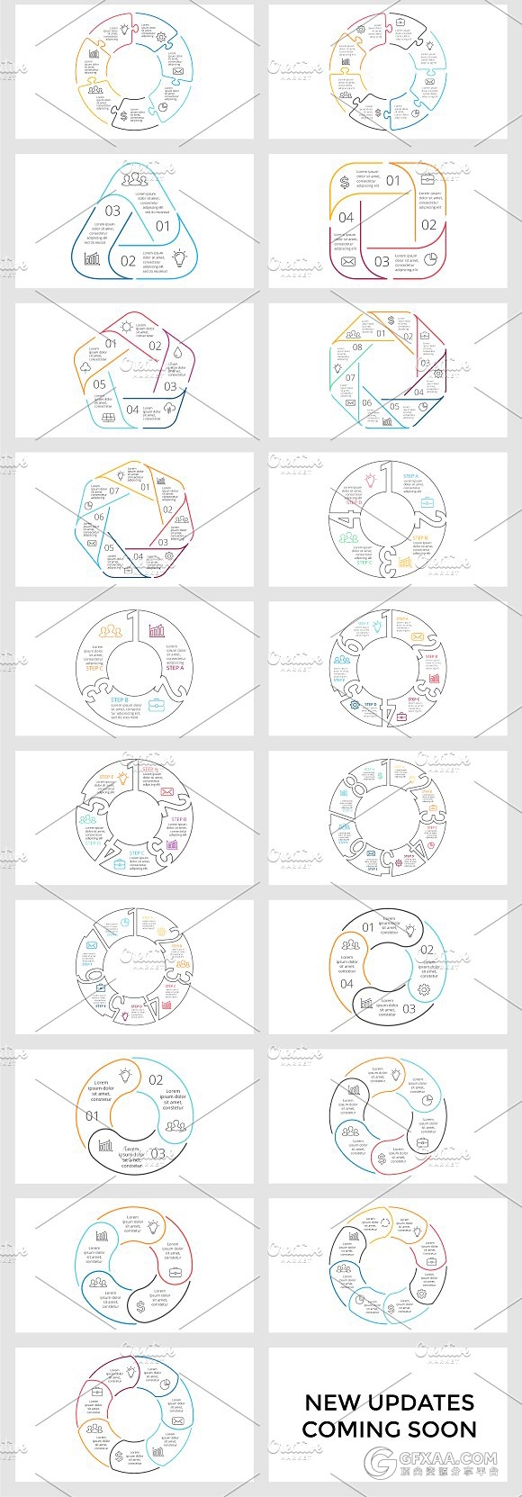 77个PPT+key+AI+PSD+EPS多种格式图形图表 - 顶尖PPT