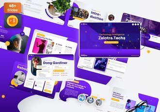 科技技术创新解决方案PPT模板 - 顶尖PPT