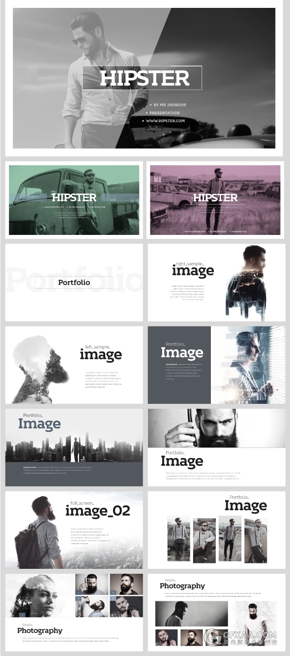 200页极简文艺风格PPT模板 - 顶尖PPT