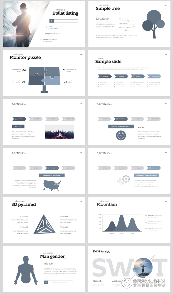200页极简文艺风格PPT模板 - 顶尖PPT