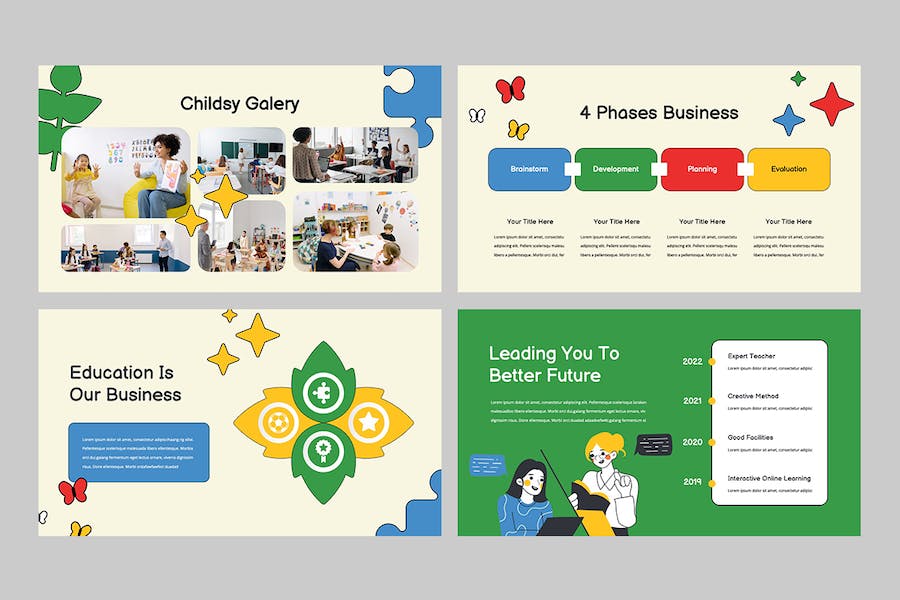 儿童教育主题展示Keynote模板 - 顶尖PPT