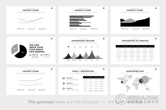 100页文艺极简风格keynote模板 - 顶尖PPT
