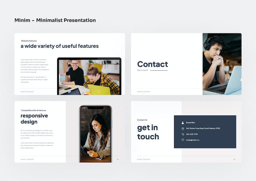 极简设计风格创意展示Keynote模板 - 顶尖PPT