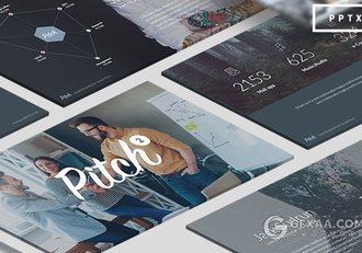 95页商务报告统计通用PPT模板 - 顶尖PPT