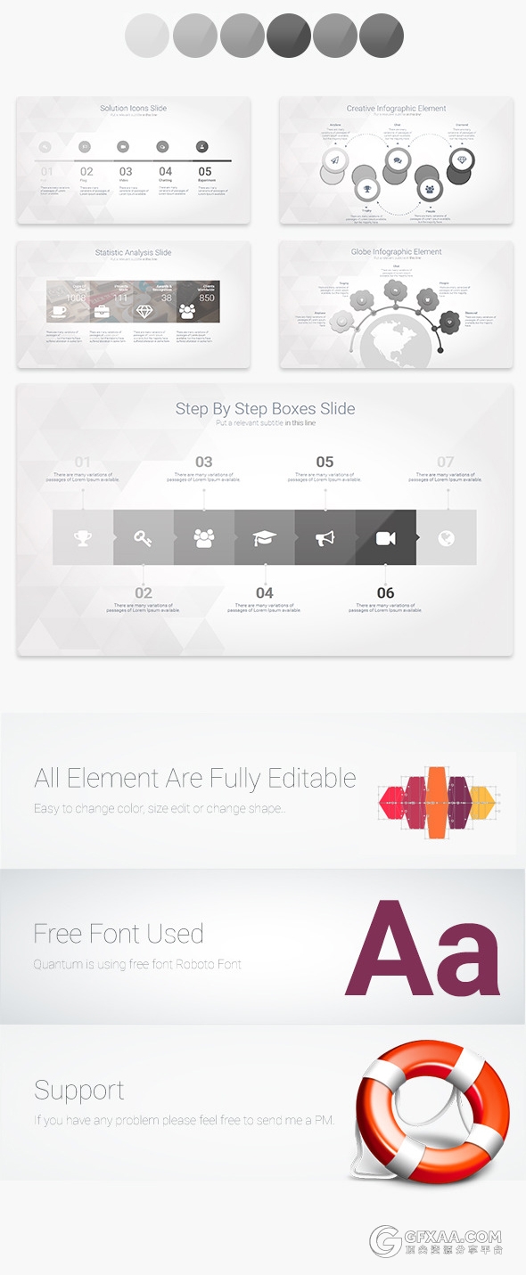 9种配色主题精美高端商务PPT模板 - 顶尖PPT