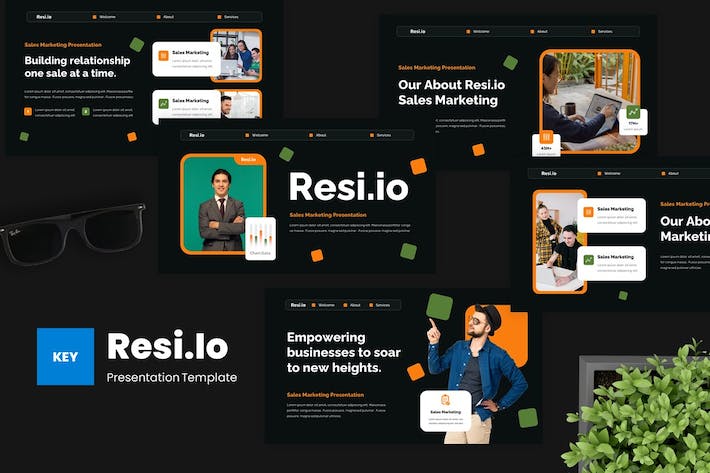 销售市场讲述展示推介方案Keynote模板 - 顶尖PPT