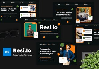 销售市场讲述展示推介方案Keynote模板 - 顶尖PPT