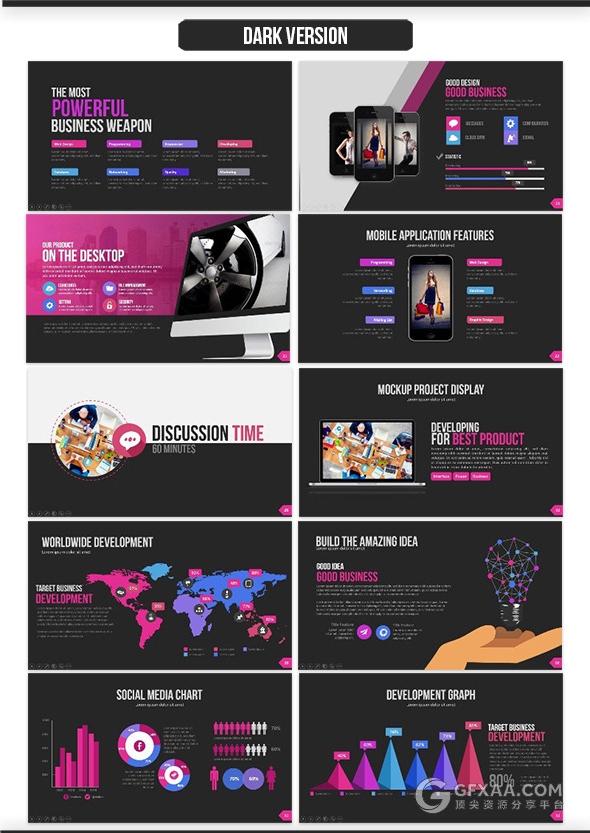 60页欧美商务团队通用PPT模板 - 顶尖PPT