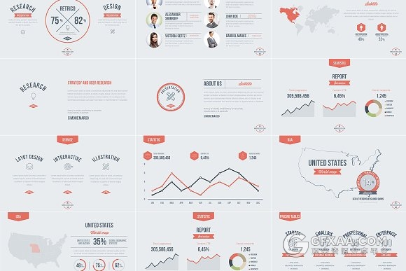 扁平化简约手绘效果PPT模板 - 顶尖PPT