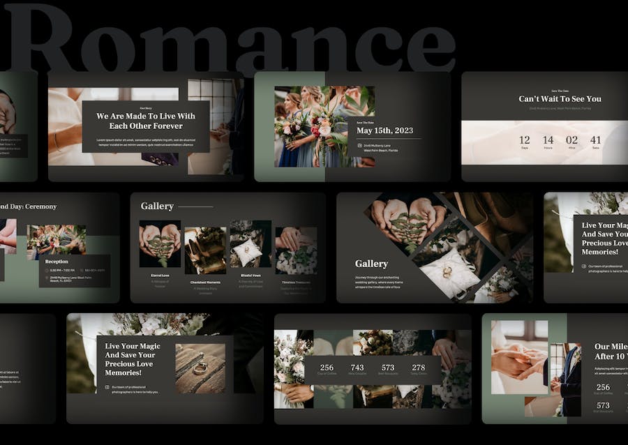 浪漫婚礼婚庆策划方案PPT模板 - 顶尖PPT