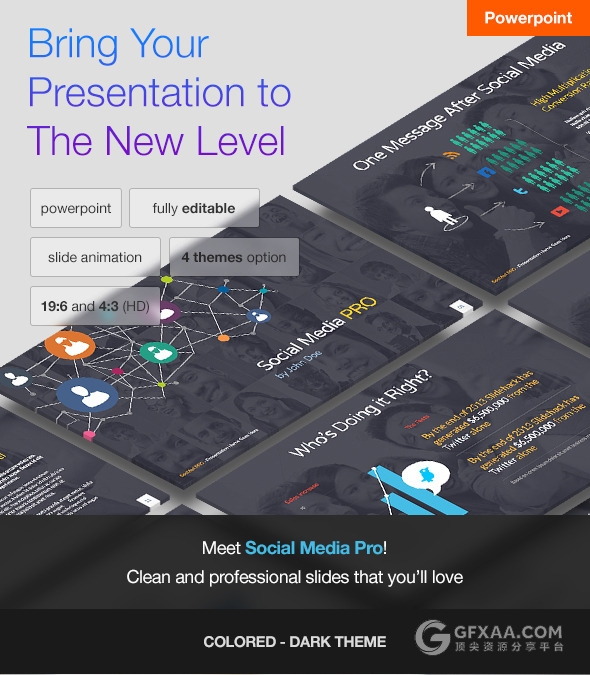 高端欧美商务多图标PPT模板 - 顶尖PPT
