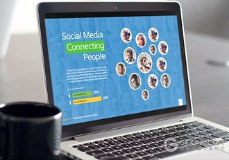 高端欧美商务多图标PPT模板 - 顶尖PPT