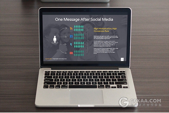 高端欧美商务多图标PPT模板 - 顶尖PPT