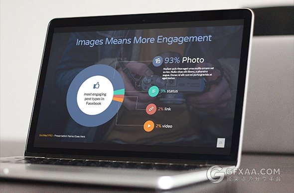 高端欧美商务多图标PPT模板 - 顶尖PPT
