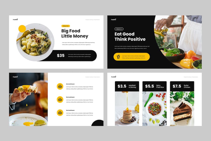 美食餐饮品牌推广宣传Keynote模板 - 顶尖PPT