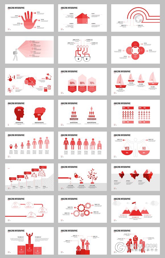 240页极简商务通用PPT模板 - 顶尖PPT