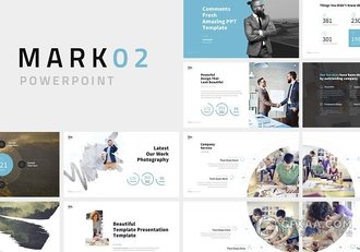 1000多个图标220页创意设计PPT模板 - 顶尖PPT