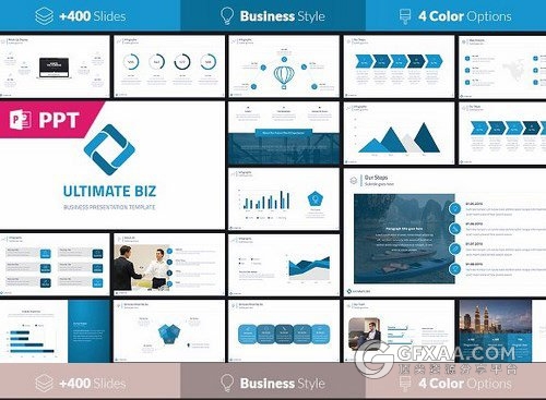 92页欧美商务多种图形图表PPT模板 - 顶尖PPT