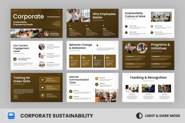 企业可持续发展人才培养keynote模板 - 顶尖PPT