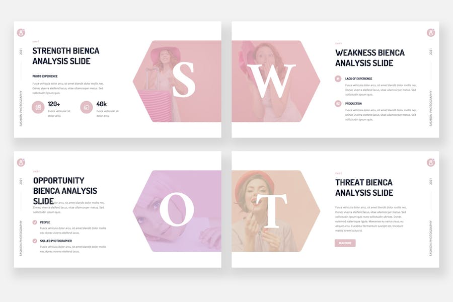 时尚摄影作品展示PPT模板 - 顶尖PPT