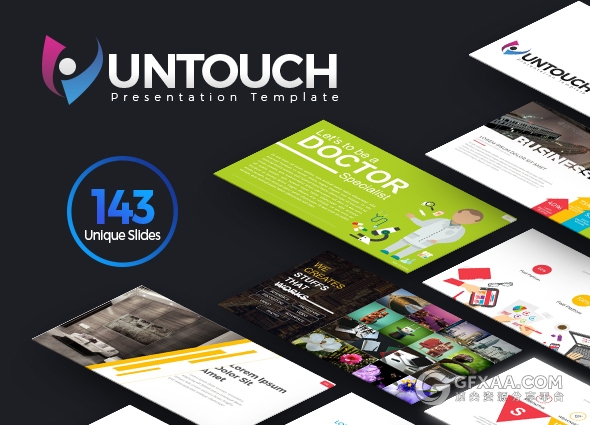 143页高端欧美图形图表商务PPT模板 - 顶尖PPT