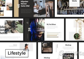 120页极简杂志风格keynote模板 - 顶尖PPT