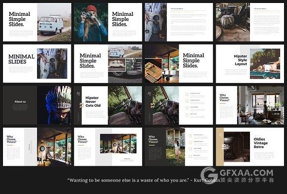 120页极简杂志风格keynote模板 - 顶尖PPT