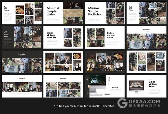 120页极简杂志风格keynote模板 - 顶尖PPT