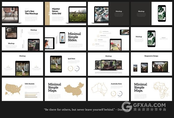 120页极简杂志风格keynote模板 - 顶尖PPT