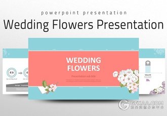 30多页唯美花纹英伦系列PPT模板 - 顶尖PPT