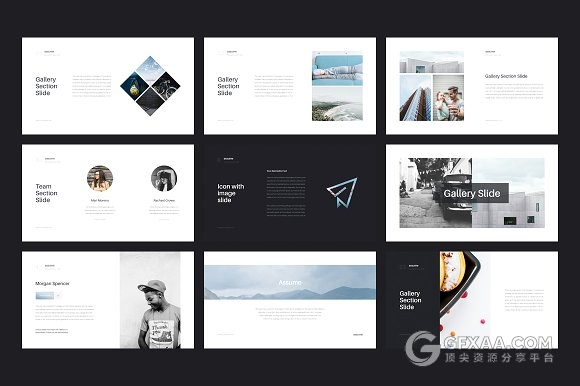 90页极简文艺风格PPT+keynote模板 - 顶尖PPT