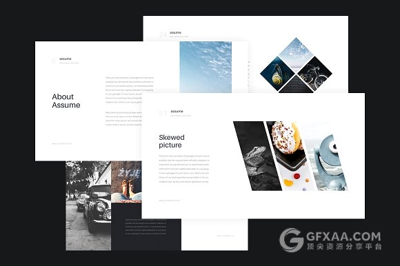 90页极简文艺风格PPT+keynote模板 - 顶尖PPT