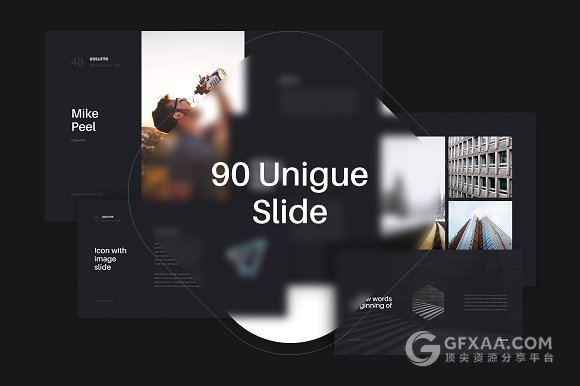 90页极简文艺风格PPT+keynote模板 - 顶尖PPT