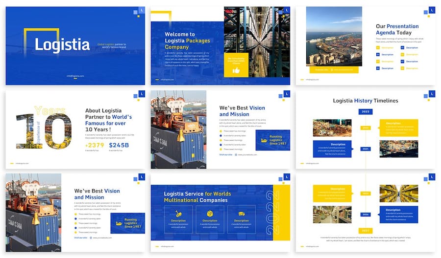 物流相关的汇报方案展示keynote模板 - 顶尖PPT