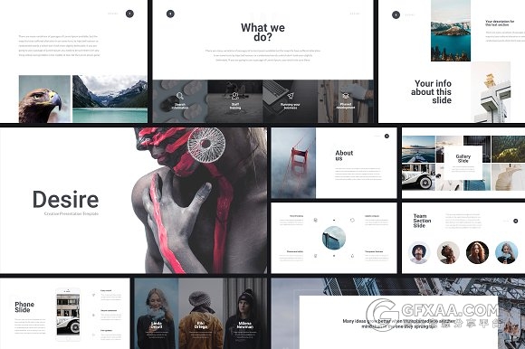 100页个人写真风景旅游人物介绍keynote+PPT - 顶尖PPT